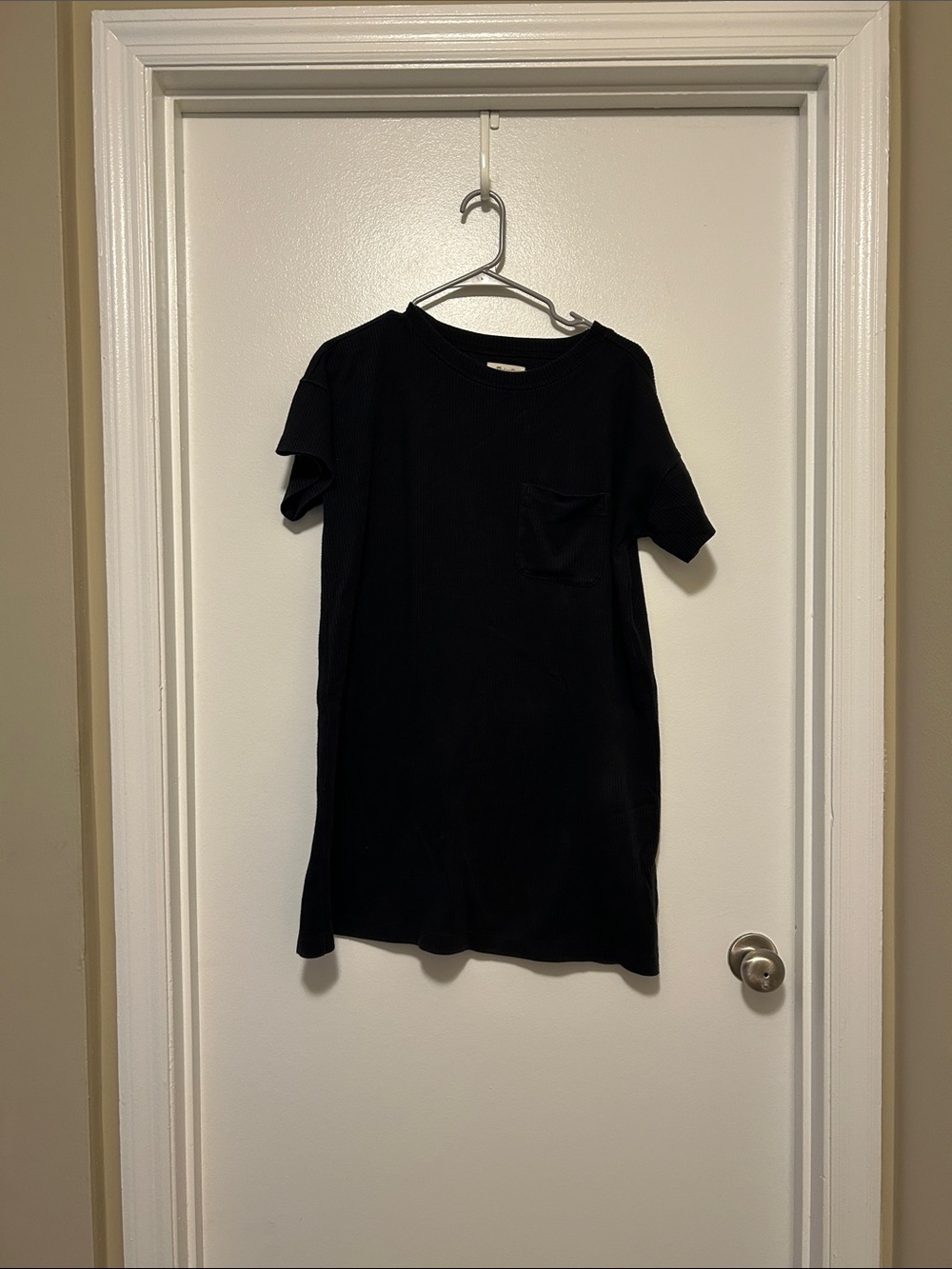 Madewell Black Short-Sleeve Tee Dress